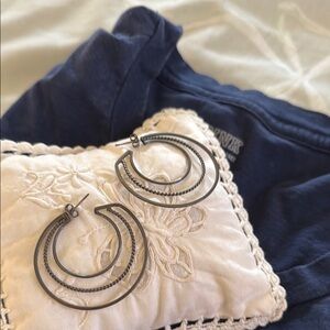 Elegant Silver Hoop Earrings